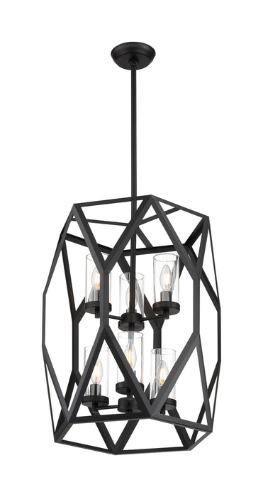 Nuvo Lighting - 60-7306 - Six Light Foyer Pendant - Zemi - Black