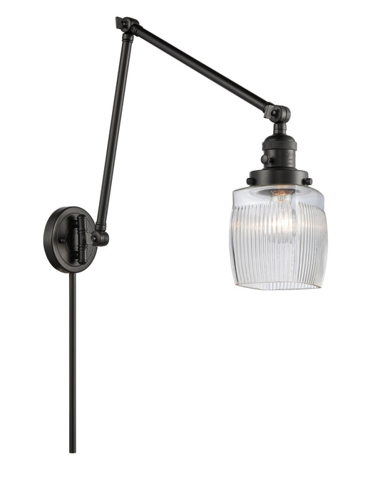 Innovations - 238-BK-G302 - One Light Swing Arm Lamp - Franklin Restoration - Matte Black