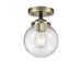 Innovations - 284-1C-BAB-G202-6-LED - LED Semi-Flush Mount - Nouveau - Black Antique Brass