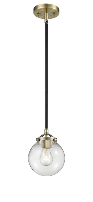 Innovations - 284-1S-BAB-G202-6 - One Light Mini Pendant - Nouveau - Black Antique Brass