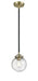 Innovations - 284-1S-BAB-G204-6 - One Light Mini Pendant - Nouveau - Black Antique Brass