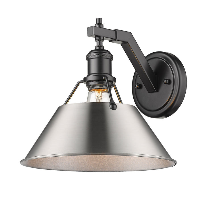 One Light Wall Sconce from the Orwell collection in Matte Black finish