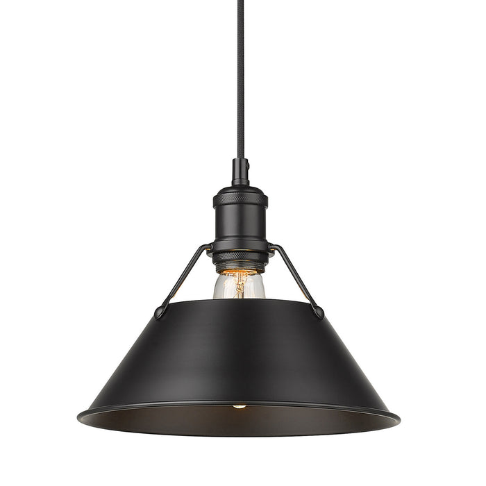 One Light Pendant from the Orwell collection in Matte Black finish