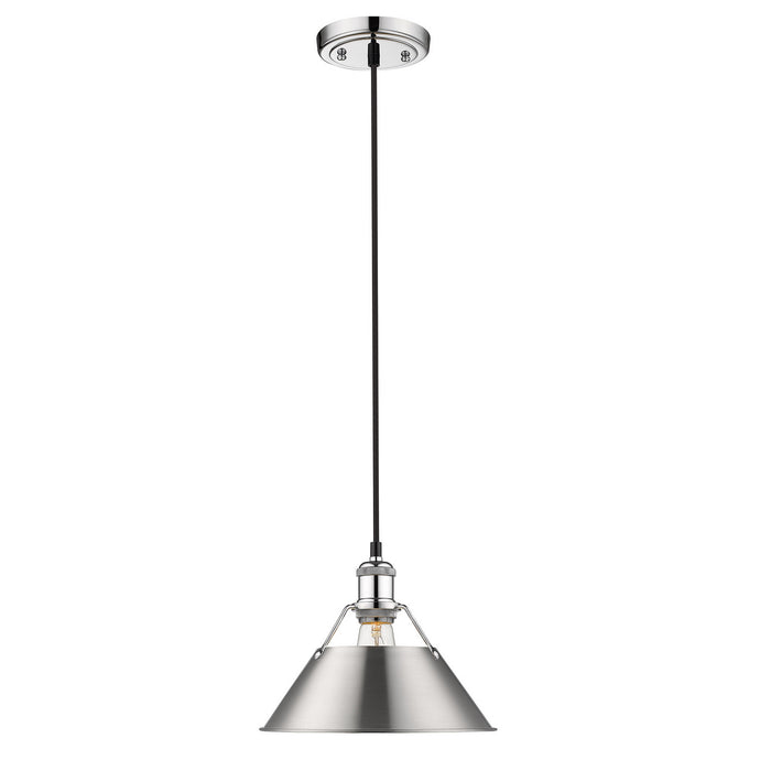 Golden - 3306-M CH-PW - One Light Pendant - Orwell - Chrome