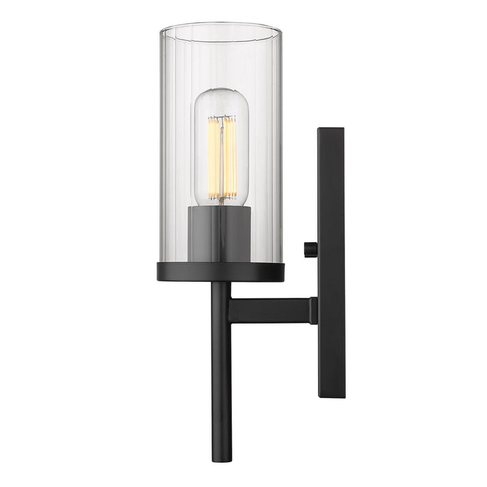 One Light Wall Sconce from the Winslett collection in Matte Black finish