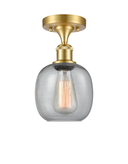 Innovations - 516-1C-SG-G104 - One Light Semi-Flush Mount - Ballston - Satin Gold