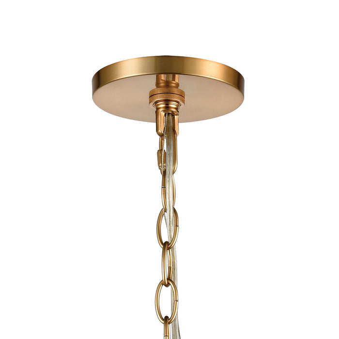 One Light Mini Pendant from the Ellipsa collection in Satin Brass finish