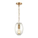 ELK Home - 30050/1 - One Light Mini Pendant - Ellipsa - Satin Brass