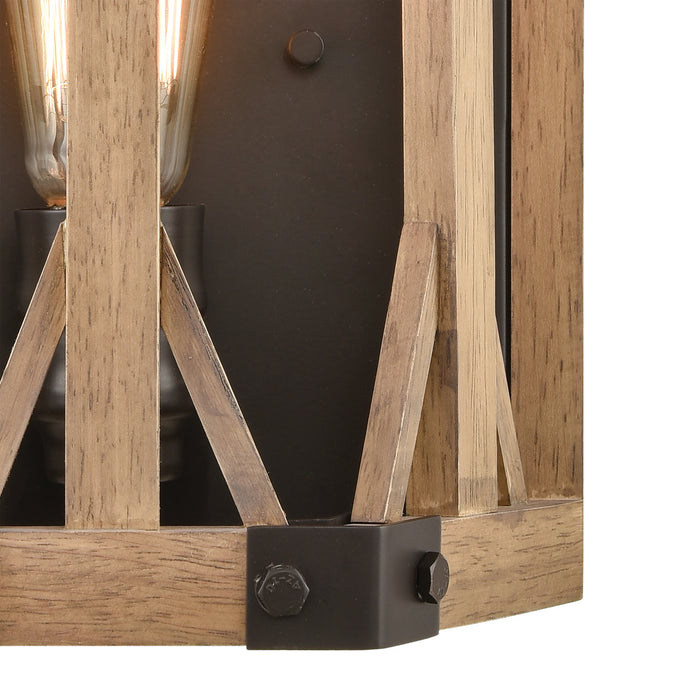 One Light Wall Sconce from the Structure collection in Oil Rubbed Bronze finish