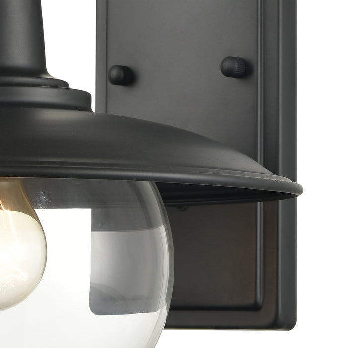 One Light Wall Sconce from the Jackson collection in Matte Black finish