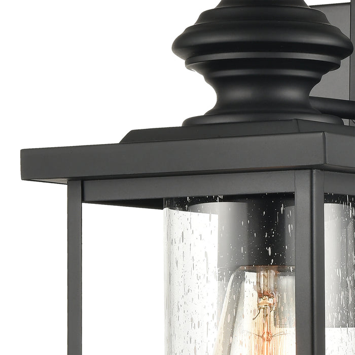 One Light Wall Sconce from the Minersville collection in Matte Black finish