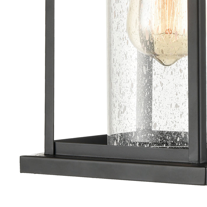 One Light Wall Sconce from the Minersville collection in Matte Black finish