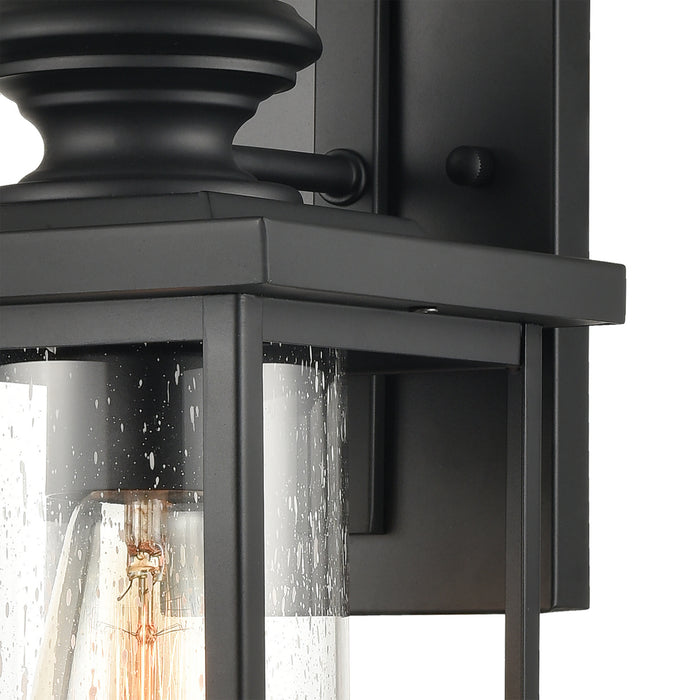 One Light Wall Sconce from the Minersville collection in Matte Black finish