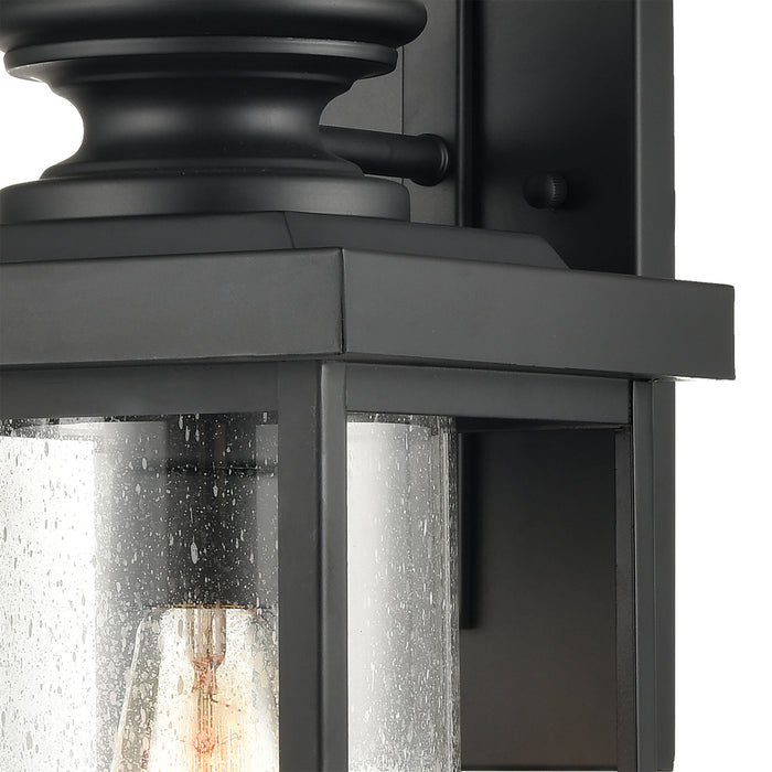 One Light Wall Sconce from the Minersville collection in Matte Black finish