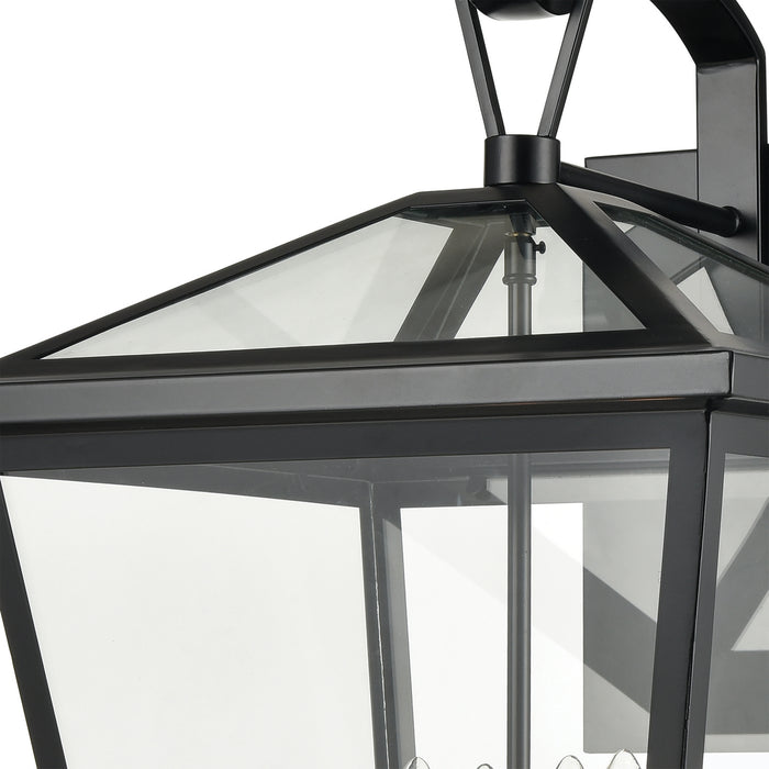 Four Light Outdoor Wall Sconce from the Main Street collection in Black finish