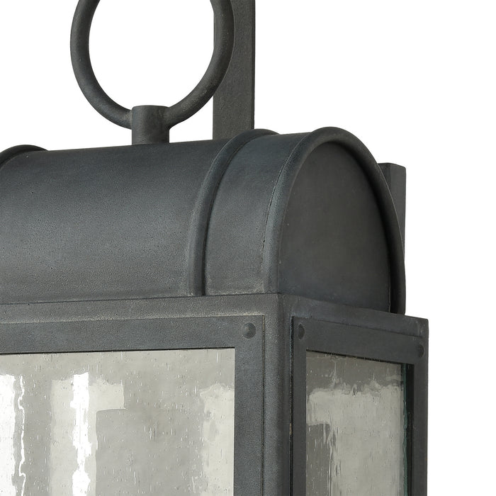 One Light Wall Sconce from the Heritage Hills collection in Aged Zinc finish