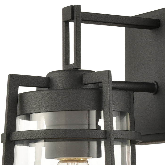 One Light Wall Sconce from the Crofton collection in Charcoal finish