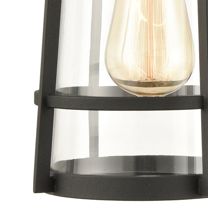 One Light Wall Sconce from the Crofton collection in Charcoal finish