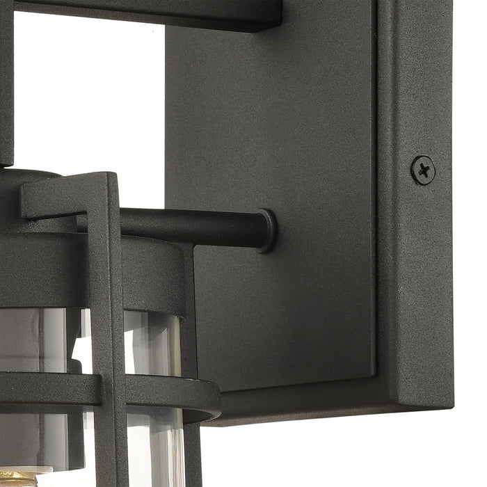 One Light Wall Sconce from the Crofton collection in Charcoal finish