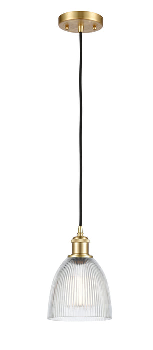Innovations - 516-1P-SG-G382 - One Light Mini Pendant - Ballston - Satin Gold