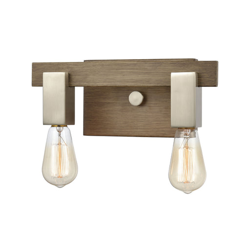 ELK Home - 55057/2 - Two Light Vanity - Axis - Light Wood, Satin Nickel