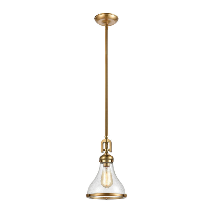 ELK Home - 57370/1 - One Light Mini Pendant - Rutherford - Satin Brass