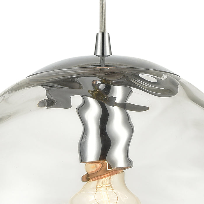 One Light Mini Pendant from the Water`s Edge collection in Polished Chrome finish