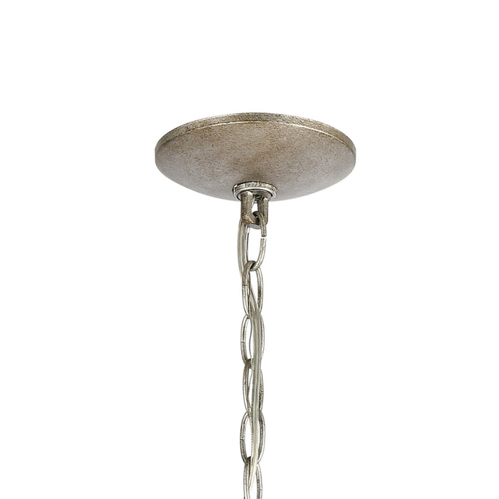 Nine Light Chandelier from the Lanesboro collection in Dusted Silver finish