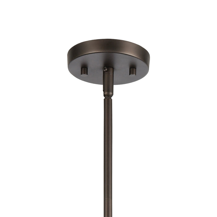 Six Light Chandelier from the Zinger collection in Oil Rubbed Bronze finish