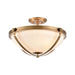 ELK Home - 89115/3 - Three Light Semi Flush Mount - Connelly - Natural Brass