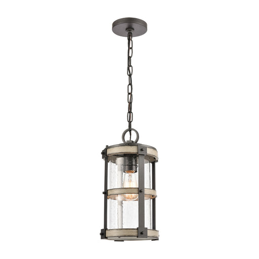 ELK Home - 89147/1 - One Light Outdoor Pendant - Crenshaw - Anvil Iron