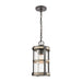 ELK Home - 89147/1 - One Light Outdoor Pendant - Crenshaw - Anvil Iron