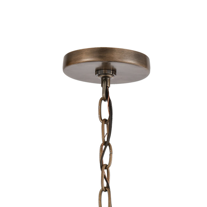 One Light Outdoor Pendant from the Crested Butte collection in Vintage Brass finish