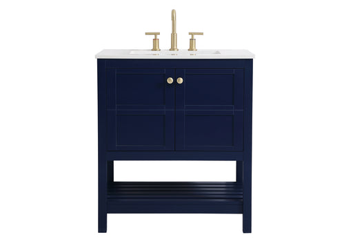 Elegant Lighting - VF16430BL - Single Bathroom Vanity - Theo - Blue
