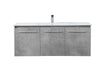 Elegant Lighting - VF44048CG - Single Bathroom Floating Vanity - Rasina - Concrete Grey