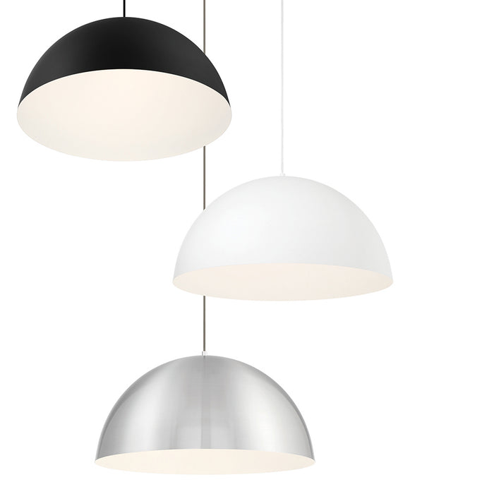 One Light Pendant from the Laverton collection in White/White finish