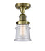 Innovations - 517-1CH-AB-G184S - One Light Semi-Flush Mount - Franklin Restoration - Antique Brass
