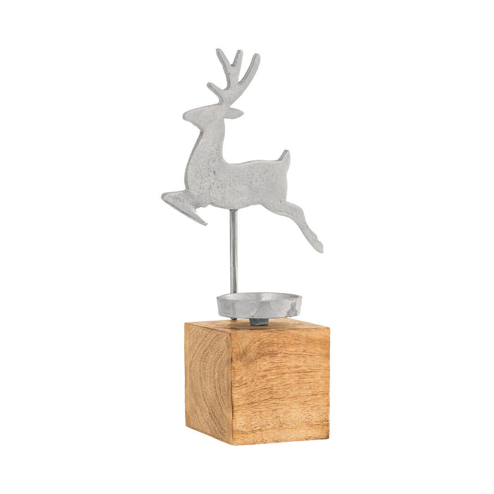 ELK Home - 201325 - Votive Stand - Sawyer White, Silver, Silver