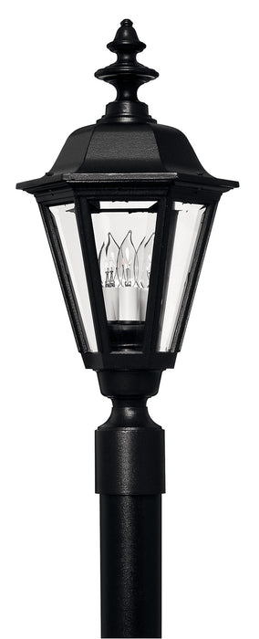 Hinkley - 1441BK - Four Light Post Top/ Pier Mount - Manor House - Black