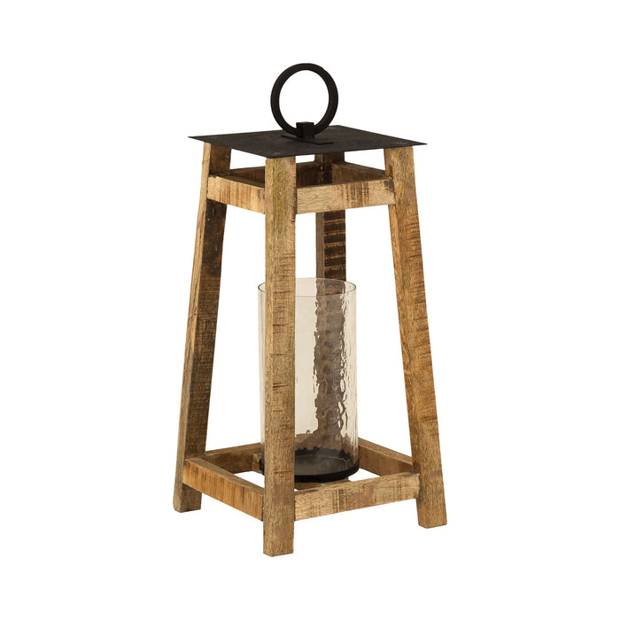 ELK Home - 404634 - Lantern - Ridgetop - Grey, Natural Mango Wood, Natural Mango Wood