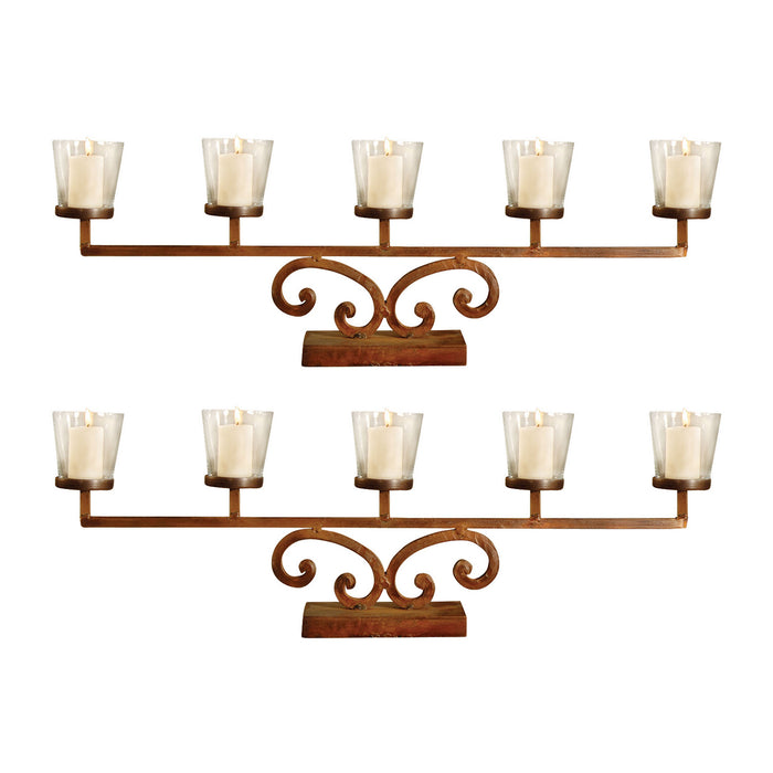 ELK Home - 560002/S2 - Lighting - Set of 2 - Clear, Montana Rustic, Montana Rustic