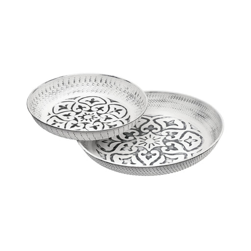 ELK Home - 639739 - Set of 2 Decor Plates - Joslyn - Grey, White, White