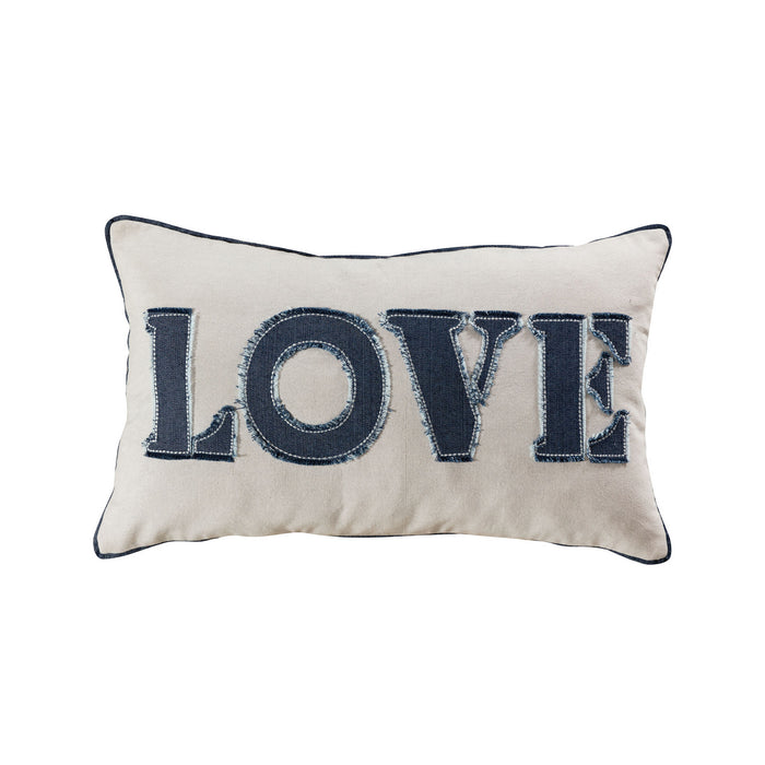 ELK Home - 907692 - Pillow - Denim, White, White