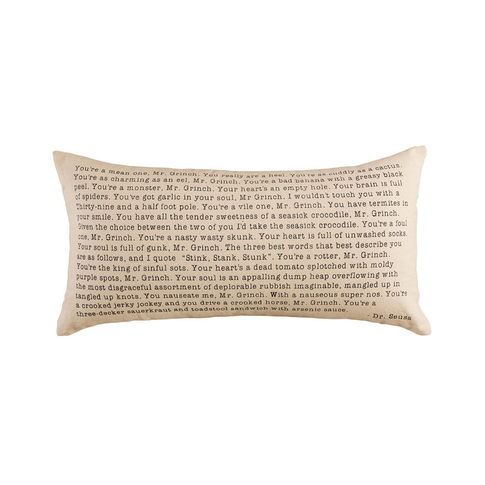 ELK Home - PLW016 - Pillow - Bleached White, Black Print, Black Print