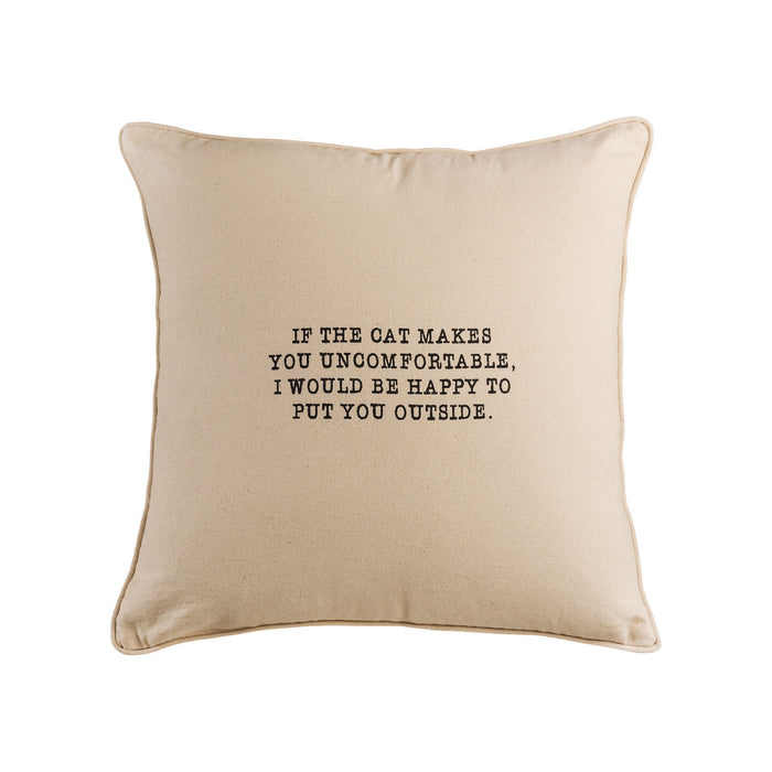 ELK Home - PLW020 - Pillow - Bleached White, Black Print, Black Print