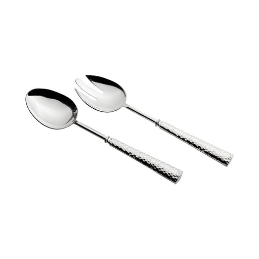 ELK Home - SERVER024 - Salad Server Set - Food-Safe, Silver Plate, Silver Plate