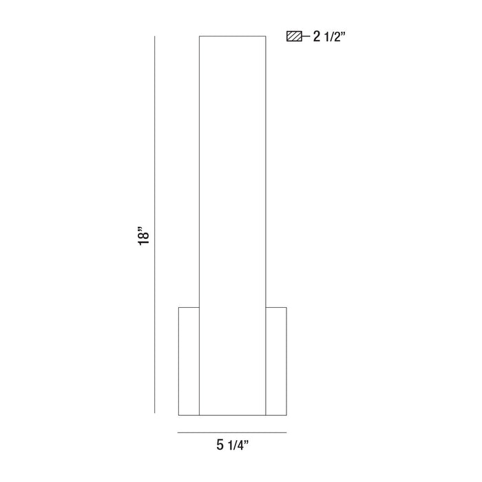 LED Wall Sconce from the Annette collection in Gold finish