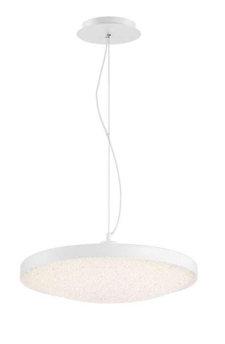 LED Pendant from the Sandstone collection in White finish