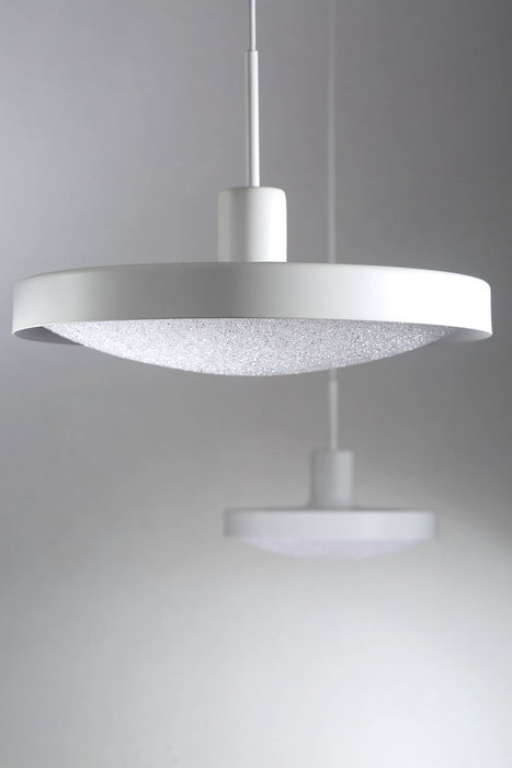 LED Pendant from the Sandstone collection in White finish