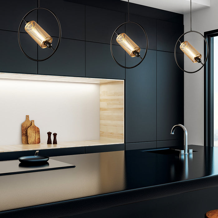 One Light Pendant from the Seamore collection in Black finish